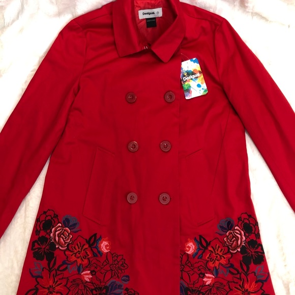 DESIGUAL FALL COAT/SIZE 38/BRAND NEW - Picture 1 of 14